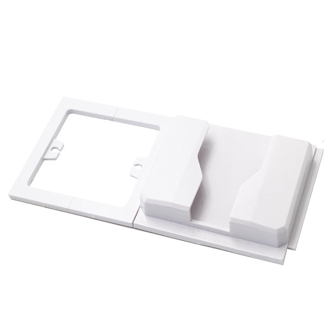 Wall cellphone holder stand socket paste charge support rack shelf durable  socket phone mount holder Home Charging Storage Box