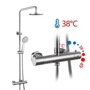 GAPPO thermostatic Shower System shower set rainfall faucet hot and cold black Shower faucet Bathtub thermostatic shower mixer