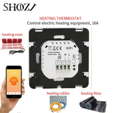 Load image into Gallery viewer, TUYA WiFi Alexa Google home Smart Thermostat Programmable Winter For Water/Floor Heating Touchscreen Room Temperature Controller